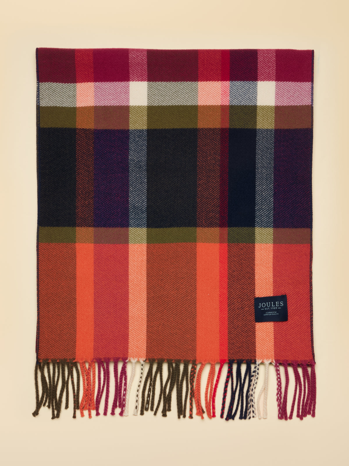 Joules Langtree Check Scarf