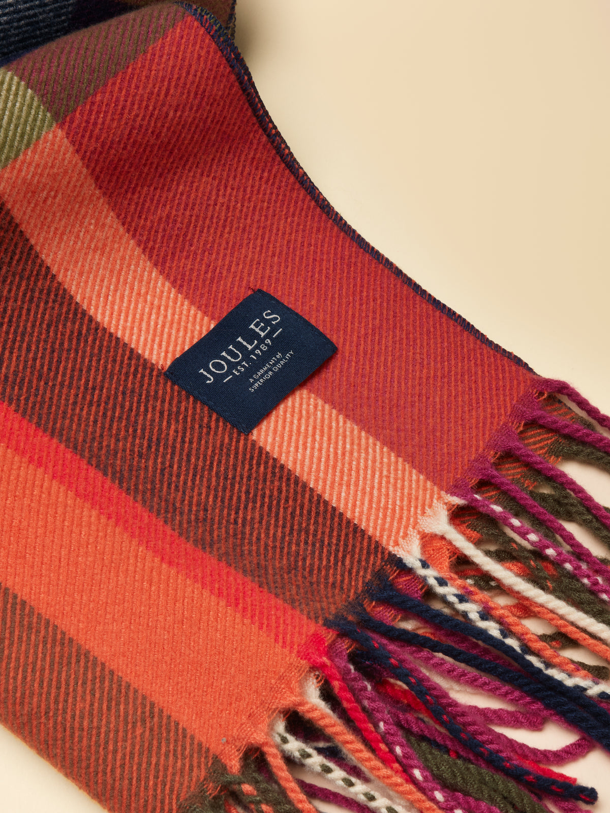 Joules Langtree Check Scarf