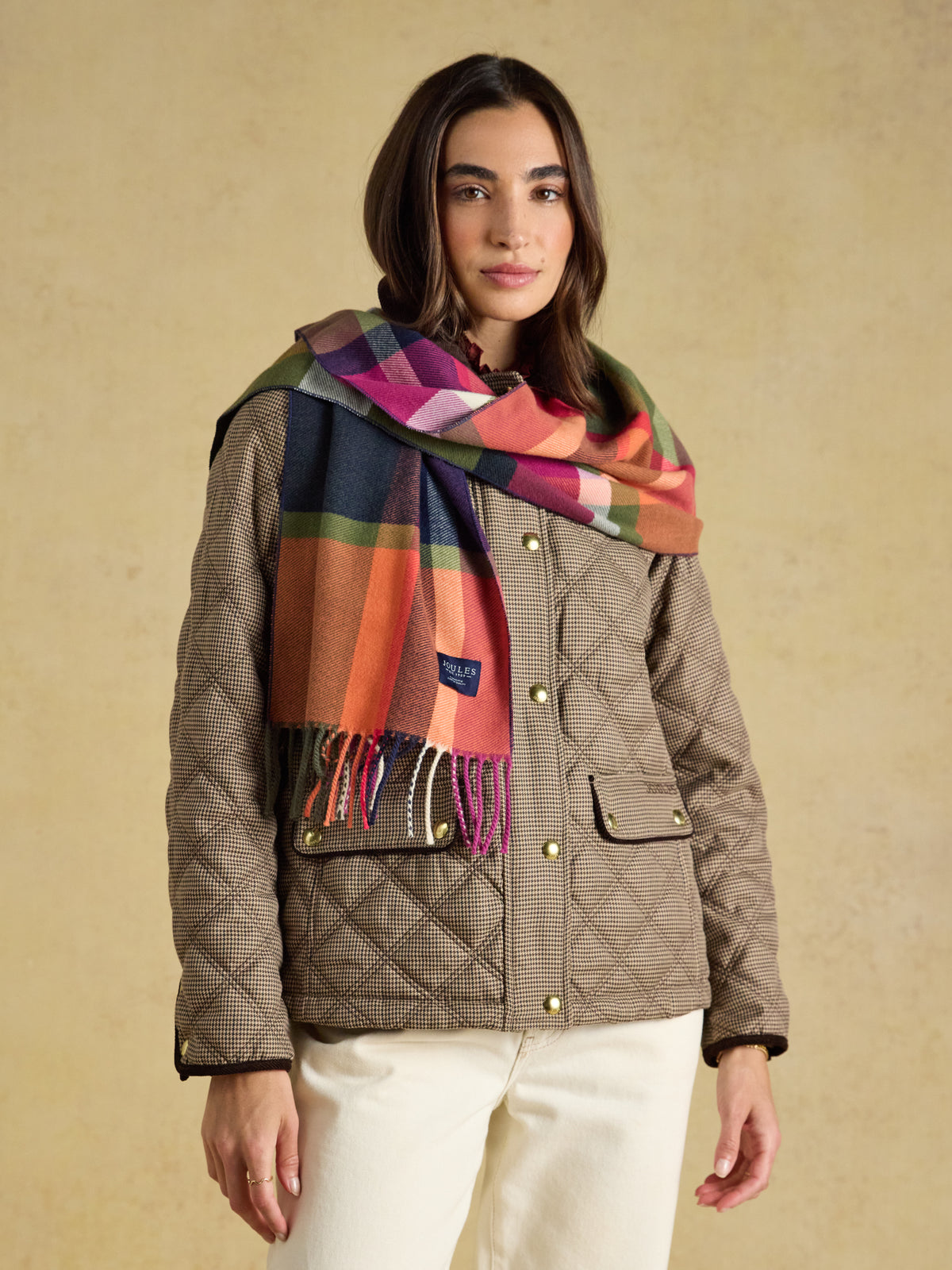 Joules Langtree Check Scarf