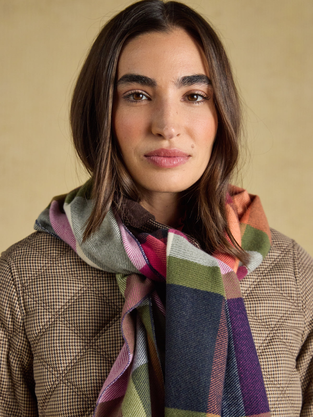 Joules Langtree Check Scarf