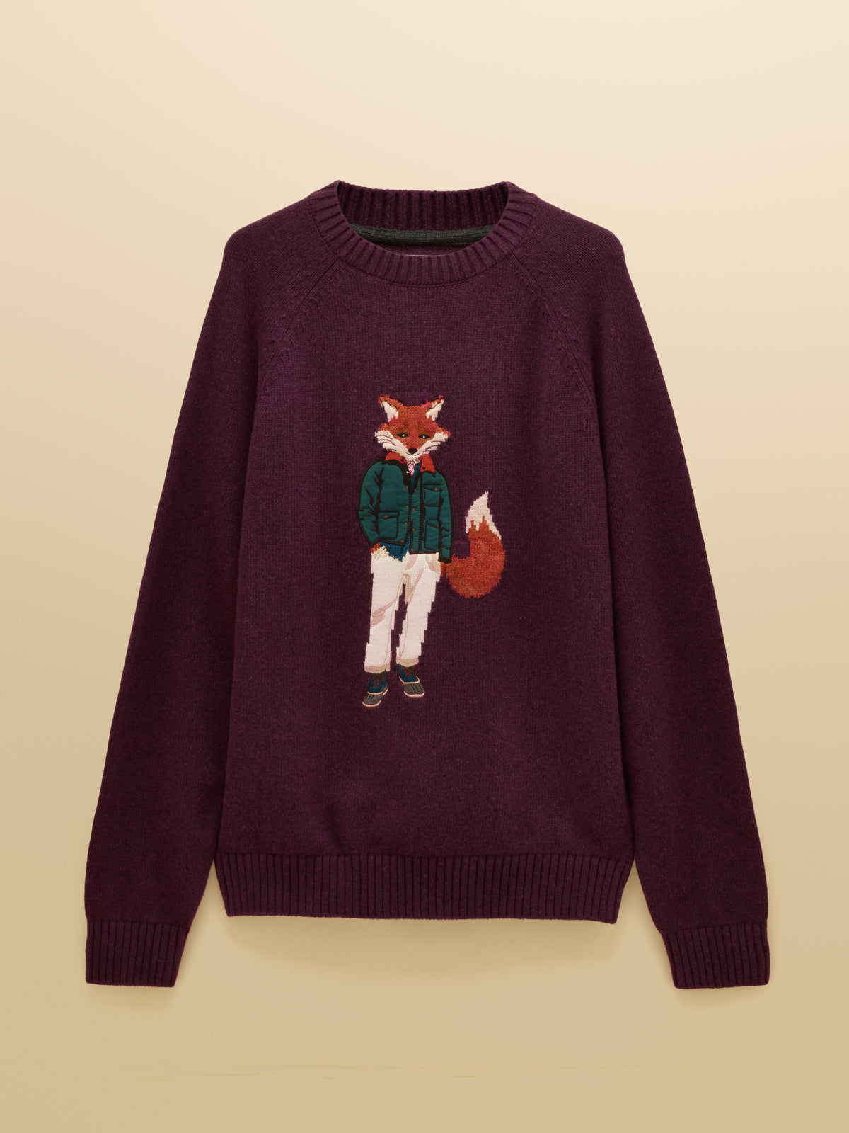 Joules Jonty Fox Crew Neck Knitted Jumper