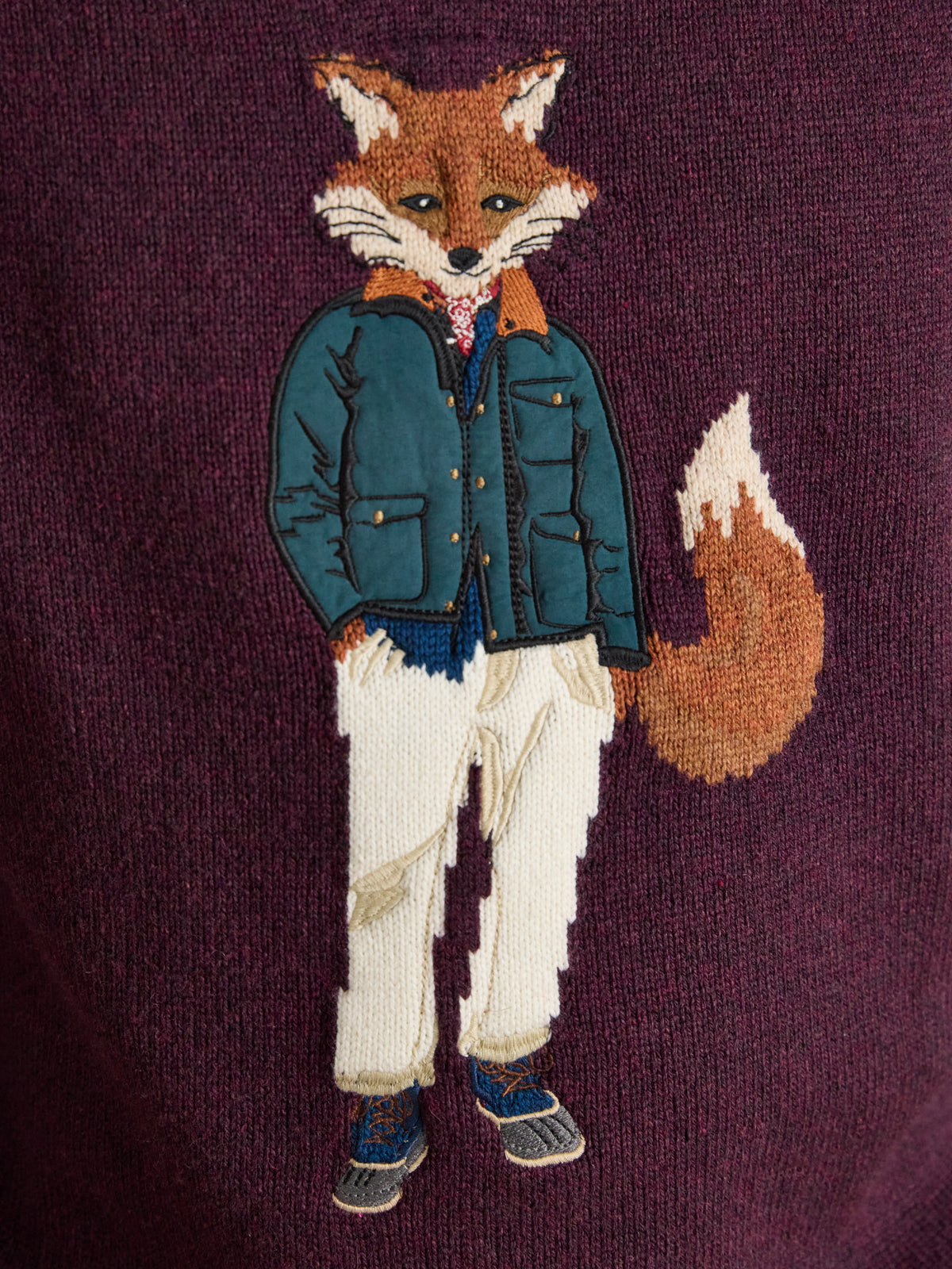 Joules Jonty Fox Crew Neck Knitted Jumper