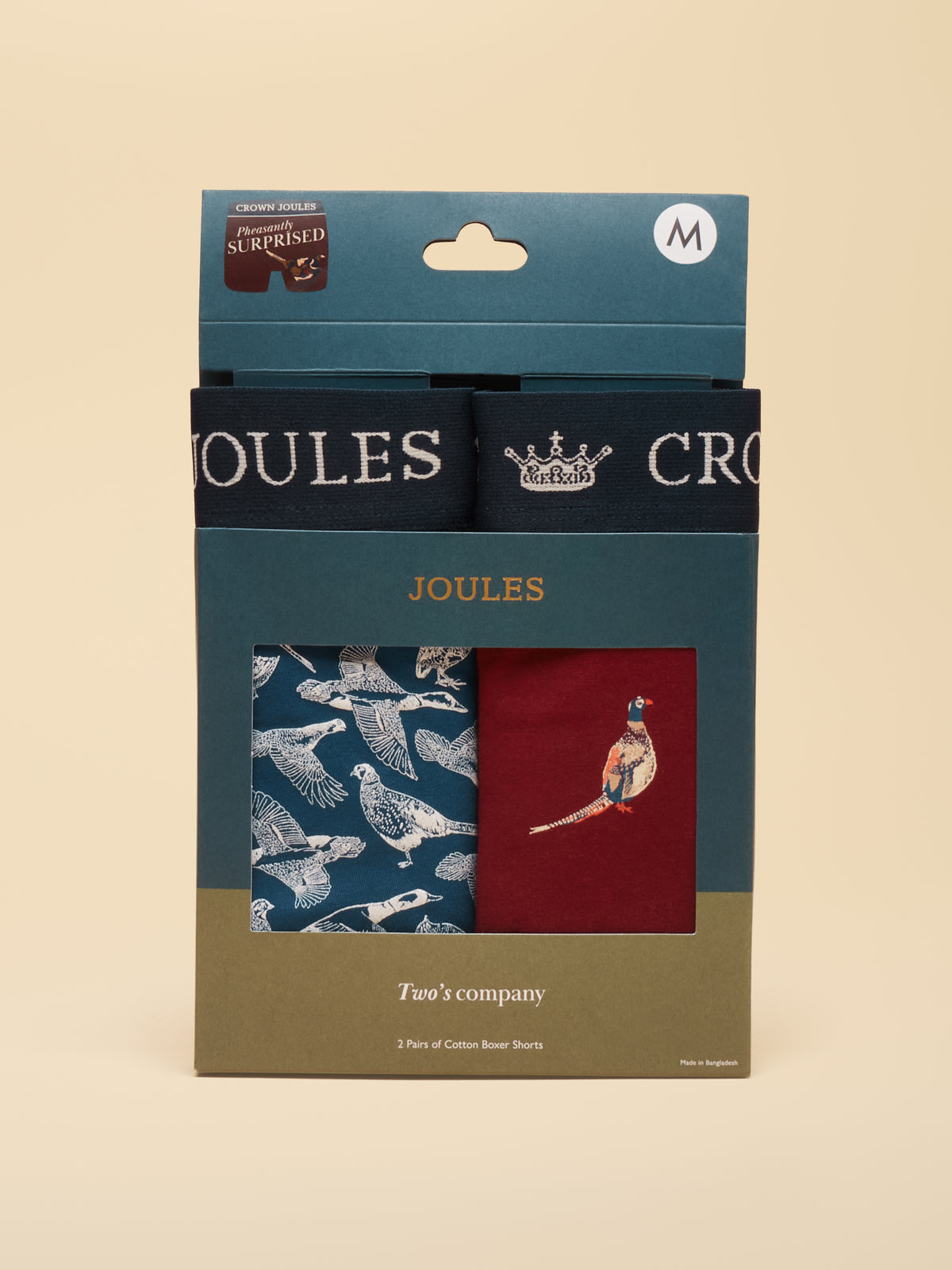 Joules Crown Joules Cotton Boxers 2 Pack