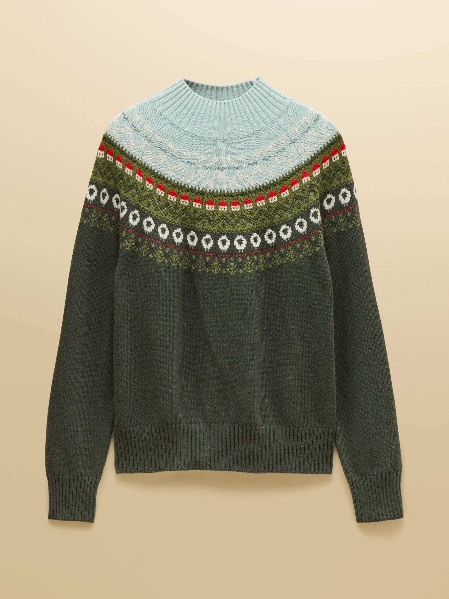 Joules Landscape Pattern Cotton Blend Knitted Jumper
