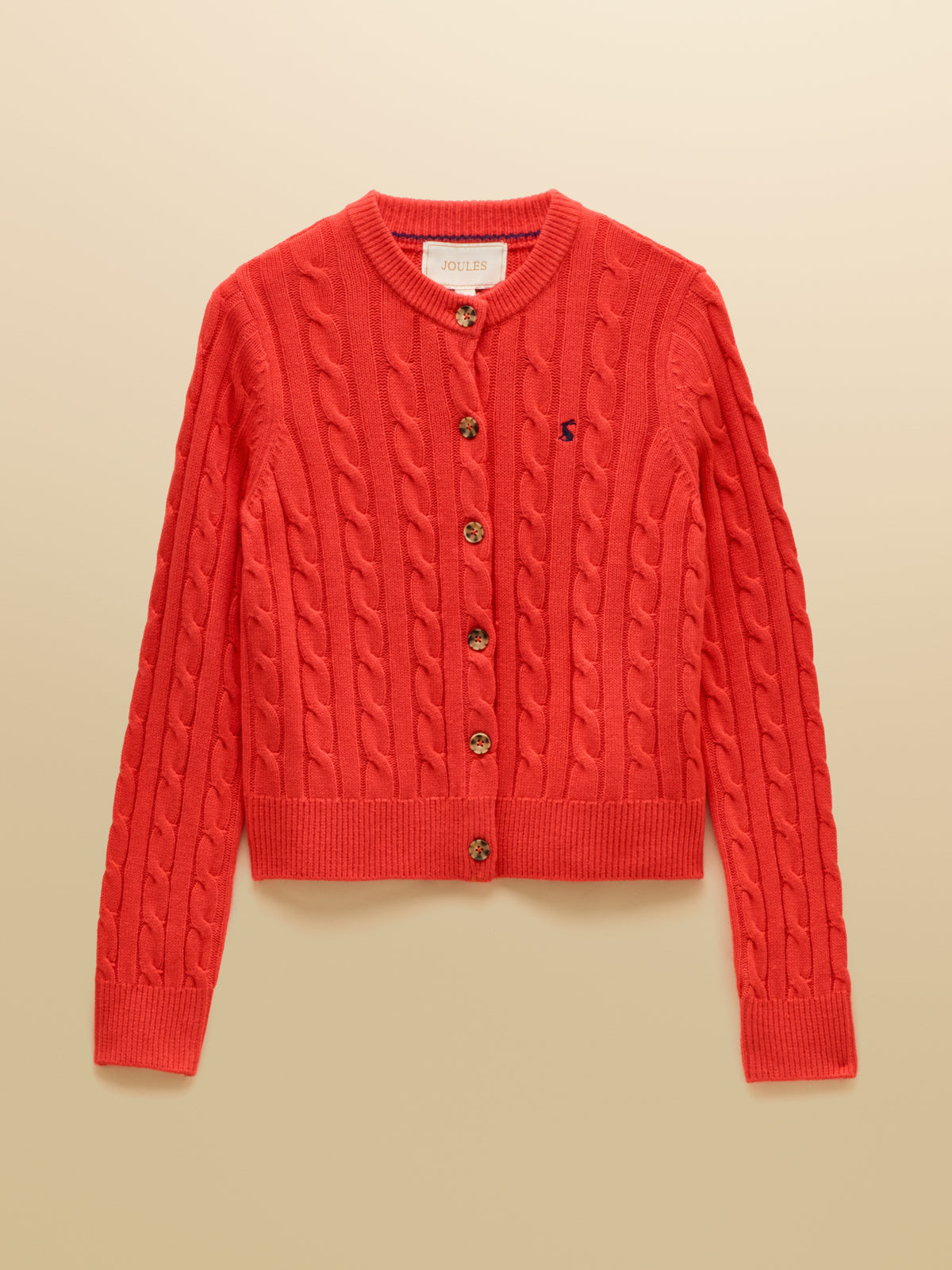 Joules Cable Knit Button Up Cardigan