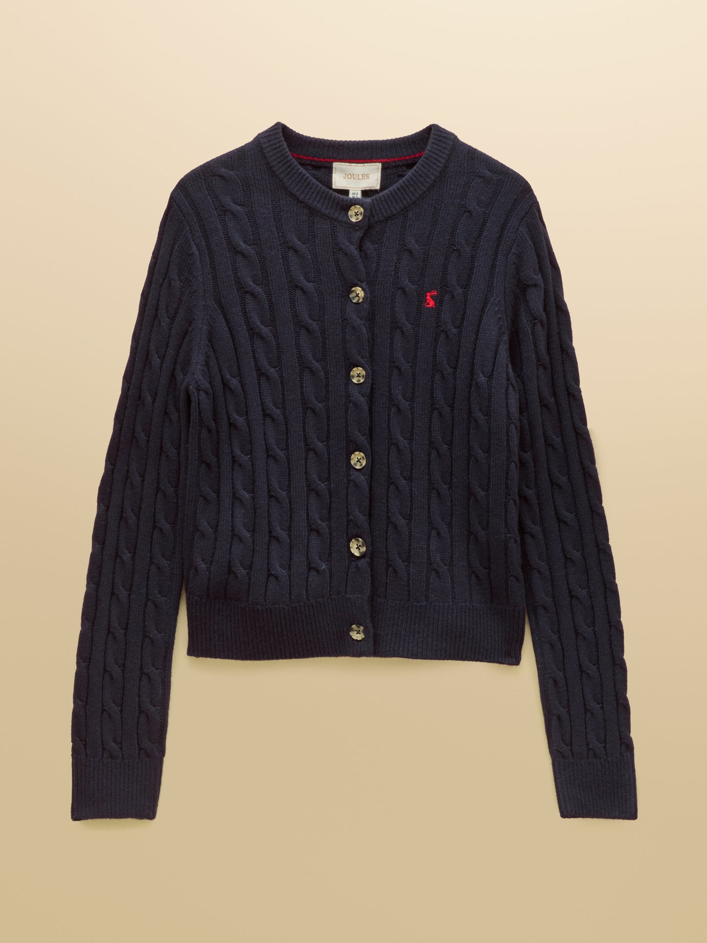 Joules Cable Knit Button Up Cardigan