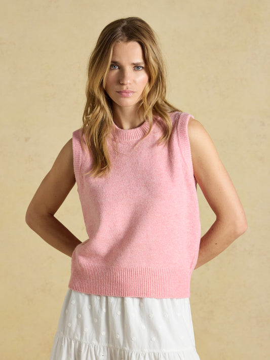 Joules Holly Knitted Crew Neck Vest