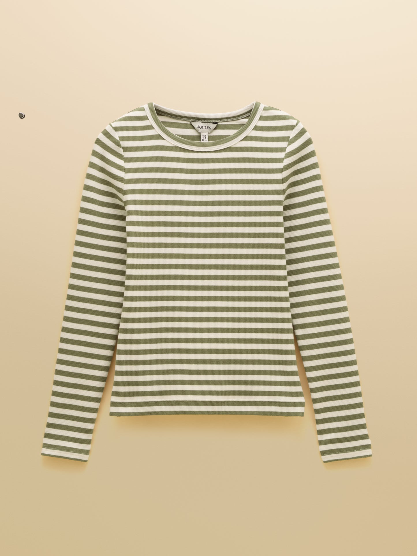 Joules Sophie Long Sleeve Ribbed Fitted Top