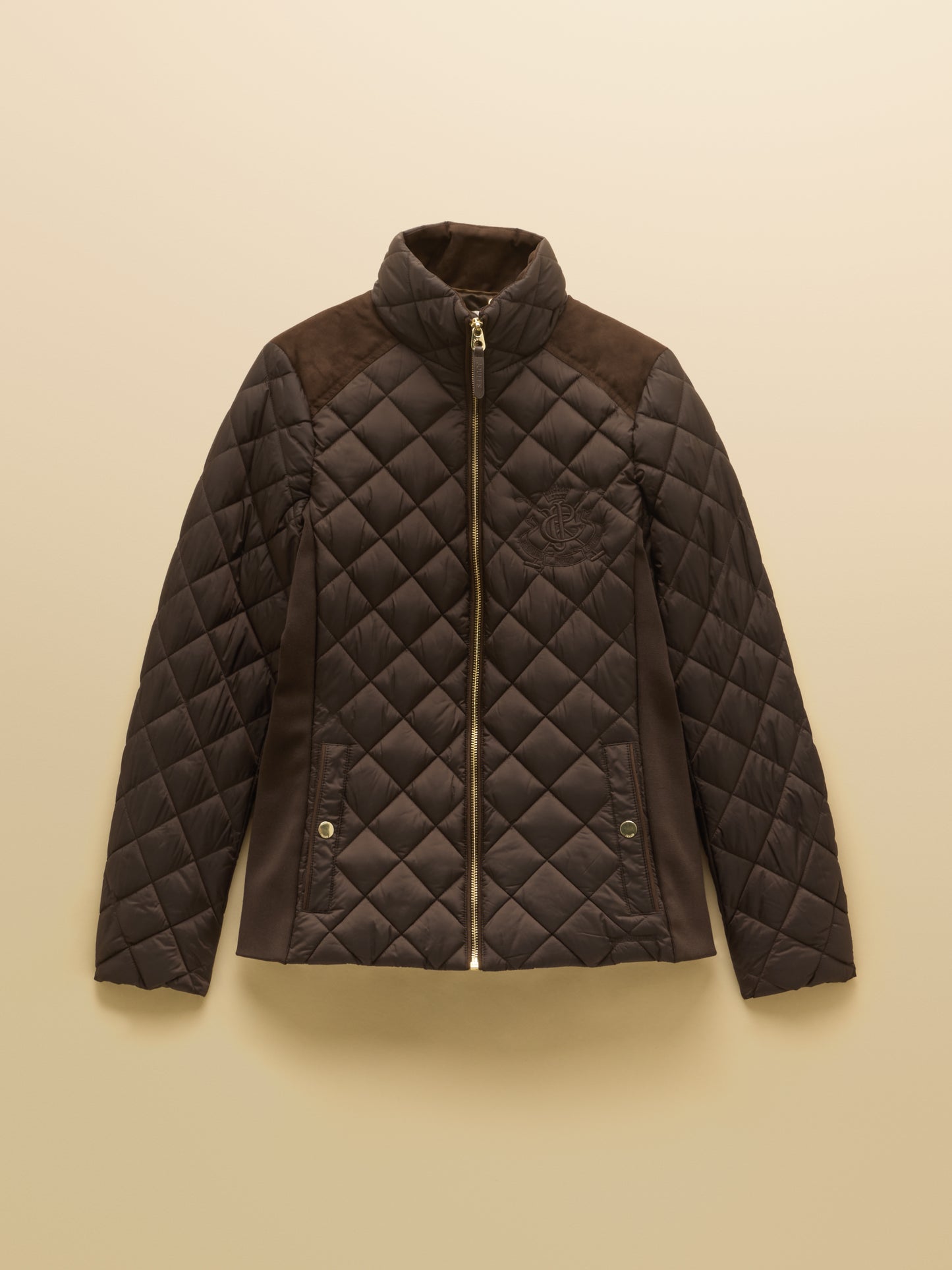 Joules Braemar Luxe Showerproof Diamond Quilted Coat