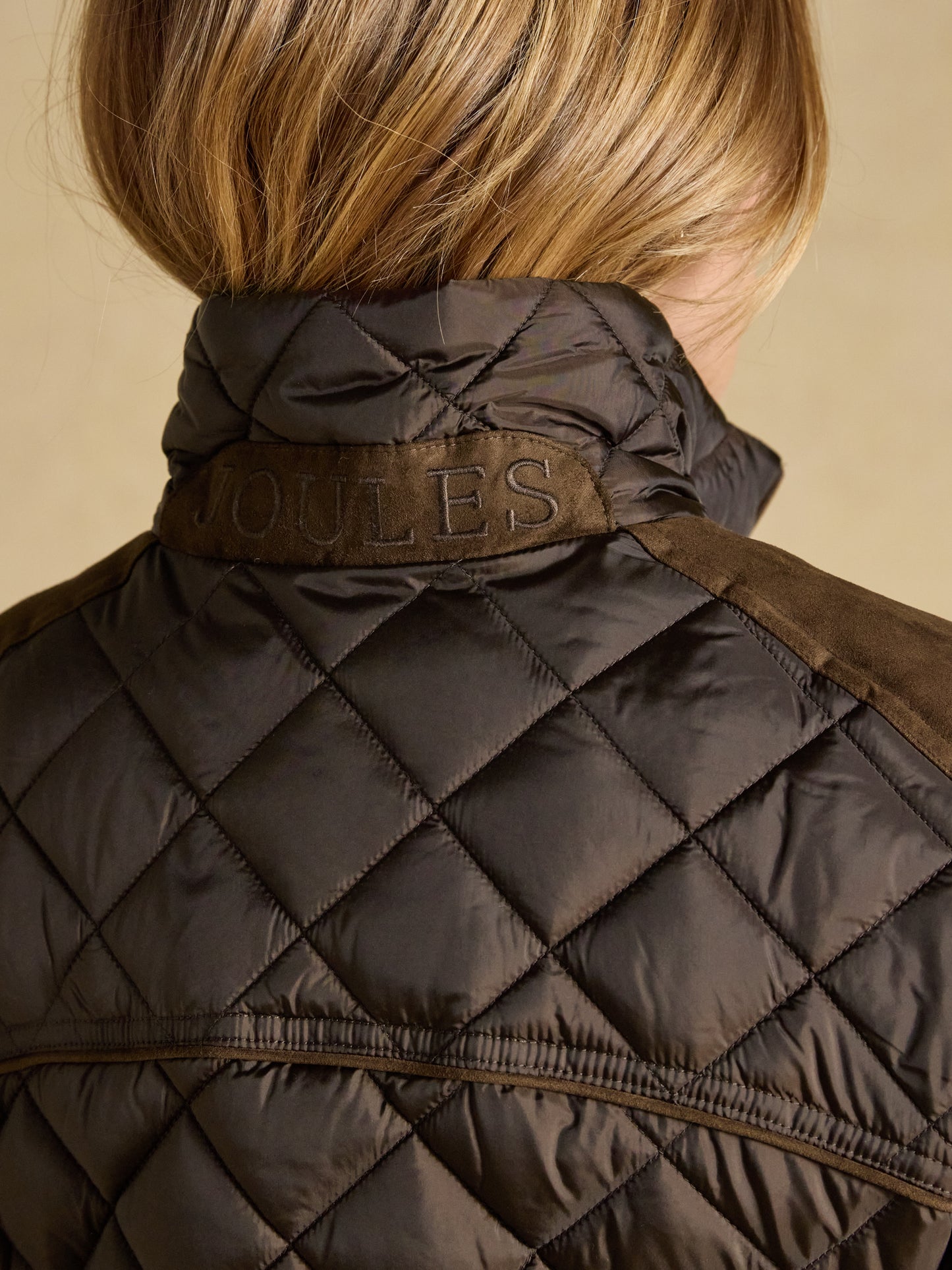 Joules Braemar Luxe Showerproof Diamond Quilted Coat