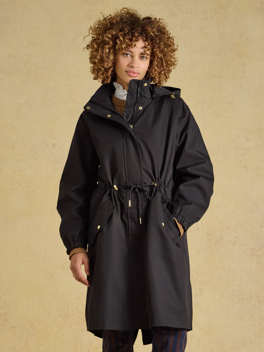 Joules Stormwell Waterproof Longline Raincoat with Hood