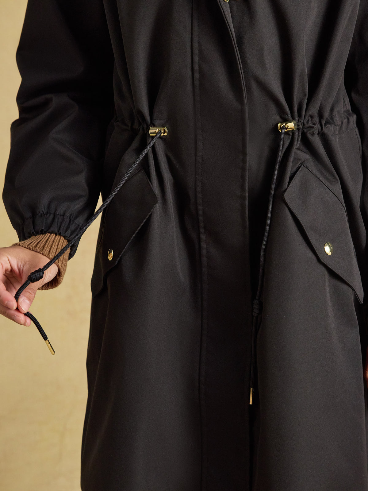 Joules Stormwell Waterproof Longline Raincoat with Hood