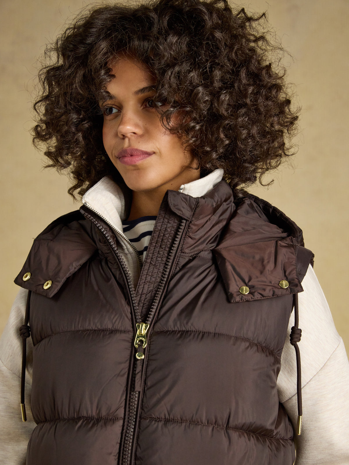 Joules Windermere Showerproof Longline Padded Gilet