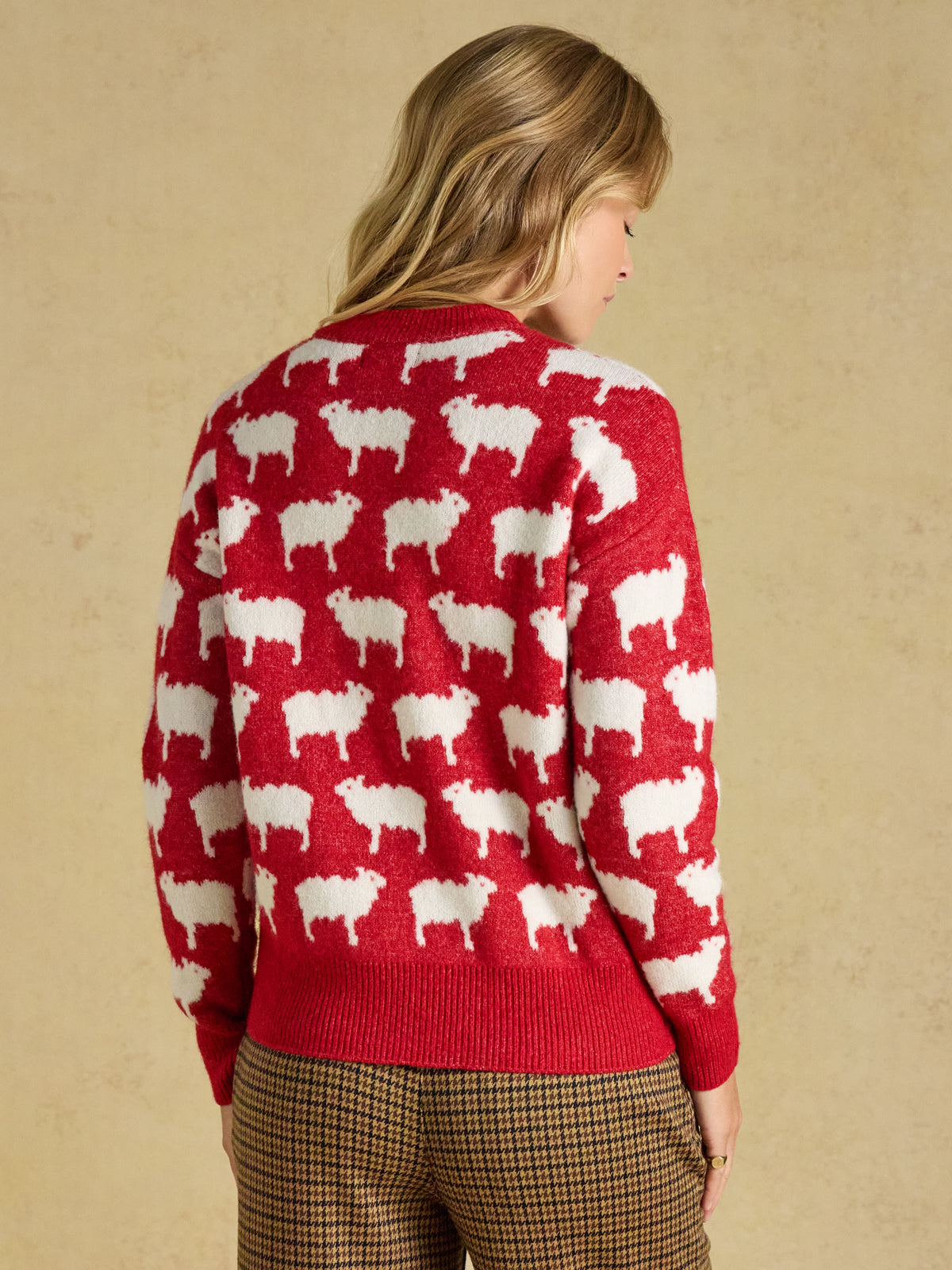Joules Sheep Icon Crew Neck Knitted Jumper
