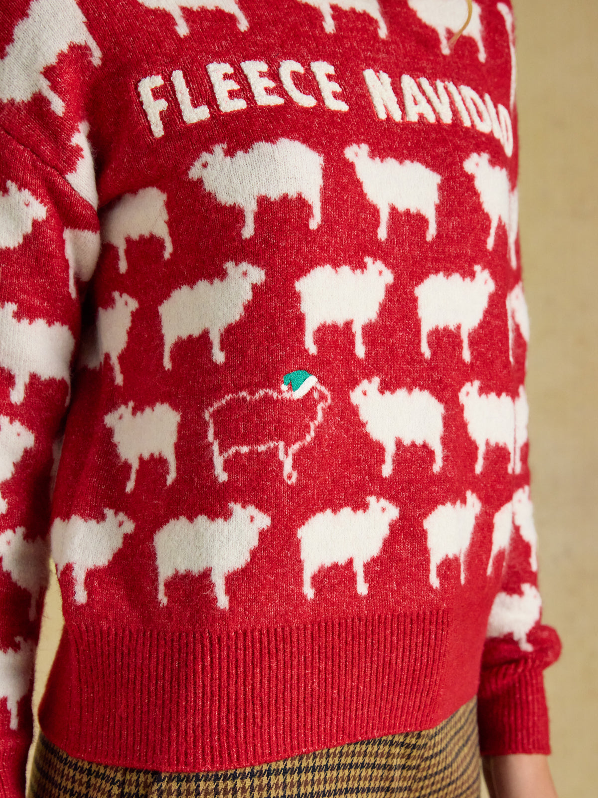 Joules Sheep Icon Crew Neck Knitted Jumper
