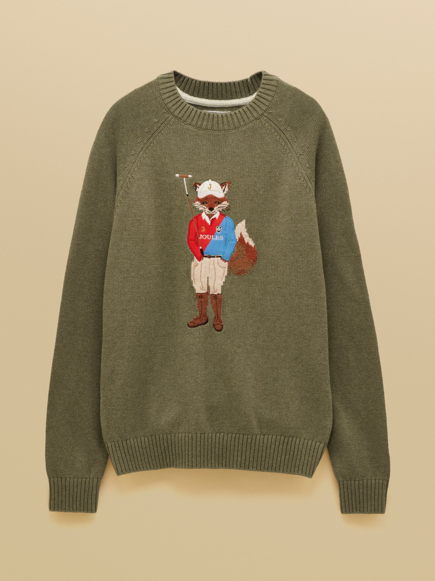 Joules Jonty Fox Crew Neck Knitted Jumper