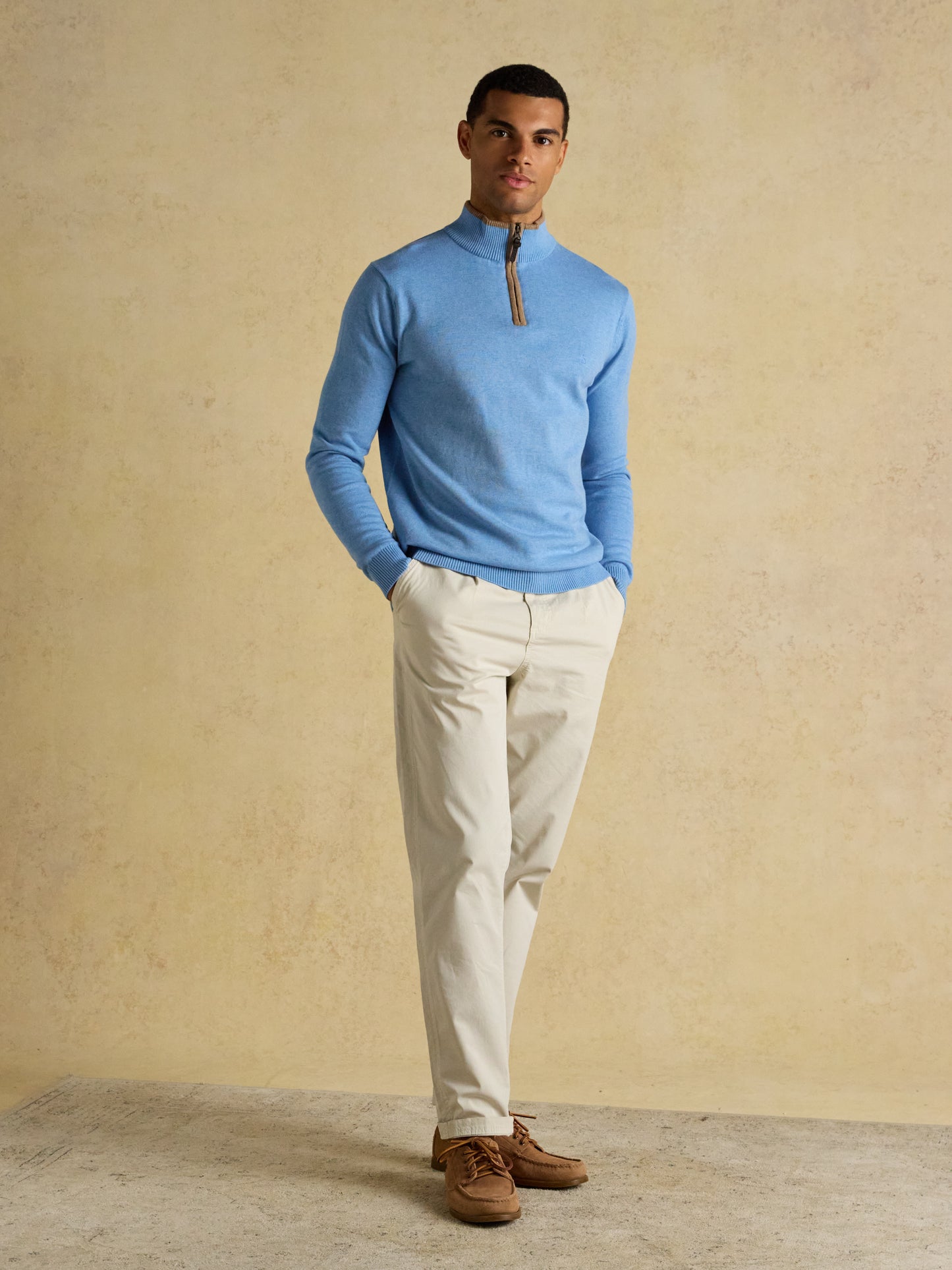 Joules Hillside Quarter Zip Funnel Neck Jumper