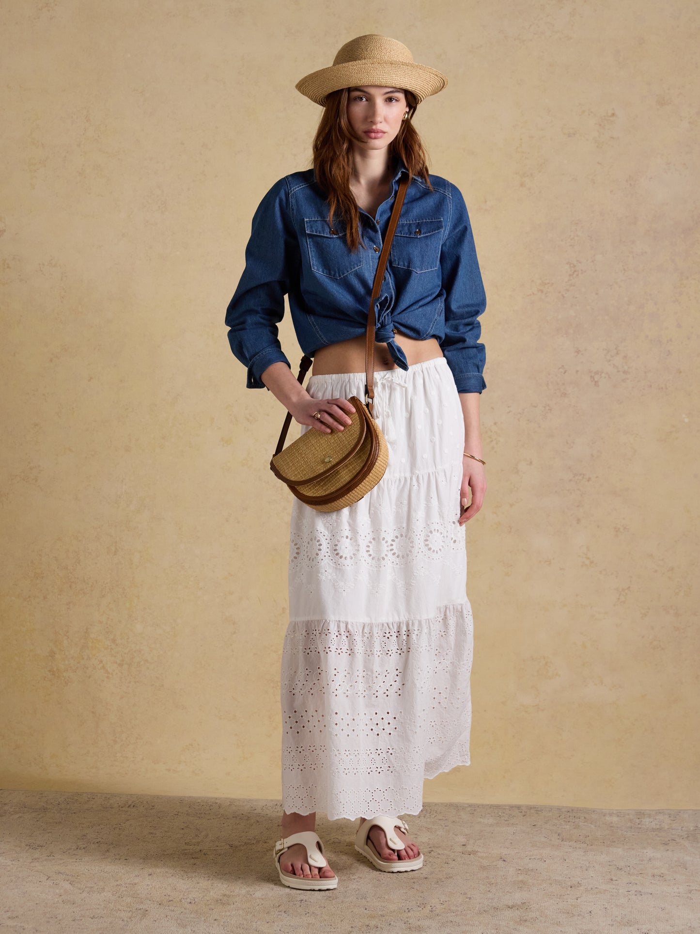 Joules Daphne Straw Bag