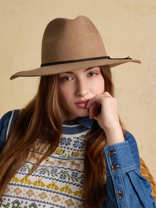 Joules Grove Wool Fedora Hat