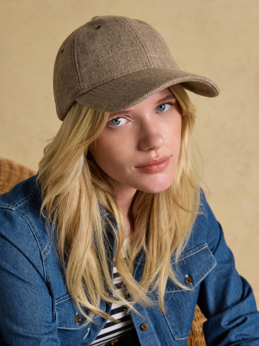 Joules Perry Tweed Baseball Cap