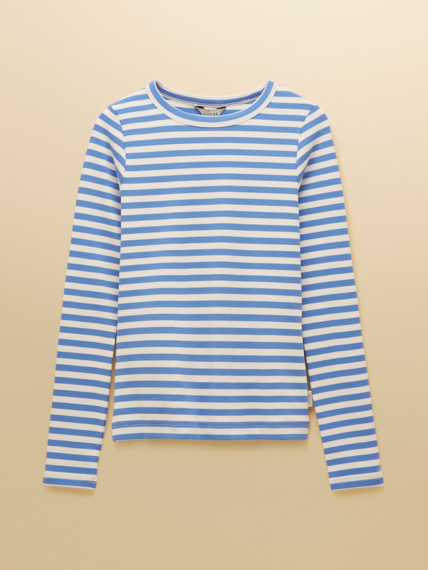 Joules Sophie Long Sleeve Ribbed Fitted Top