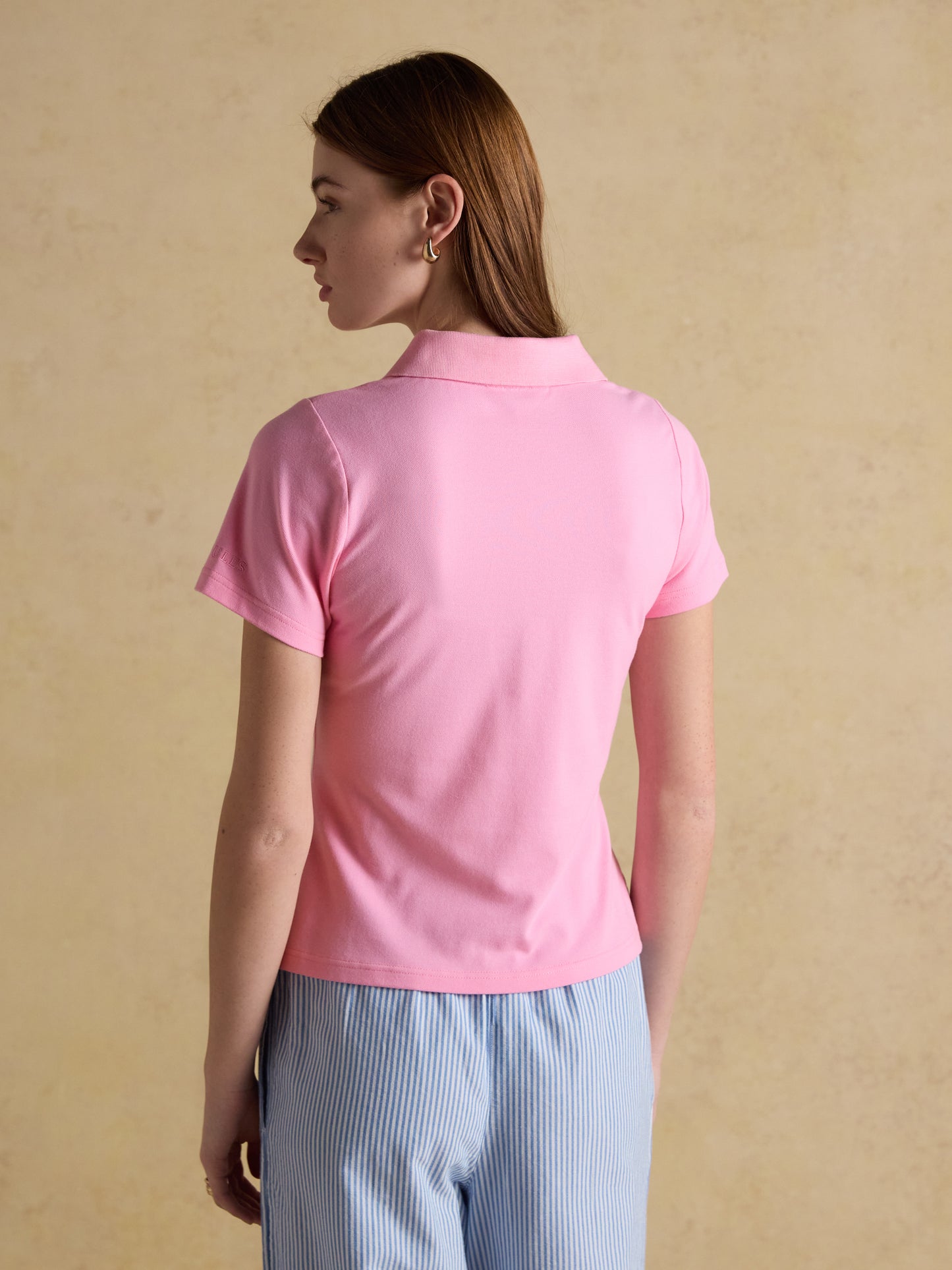 Joules Women's Jonty Fox Slim Fit Cotton Pique Polo Shirt