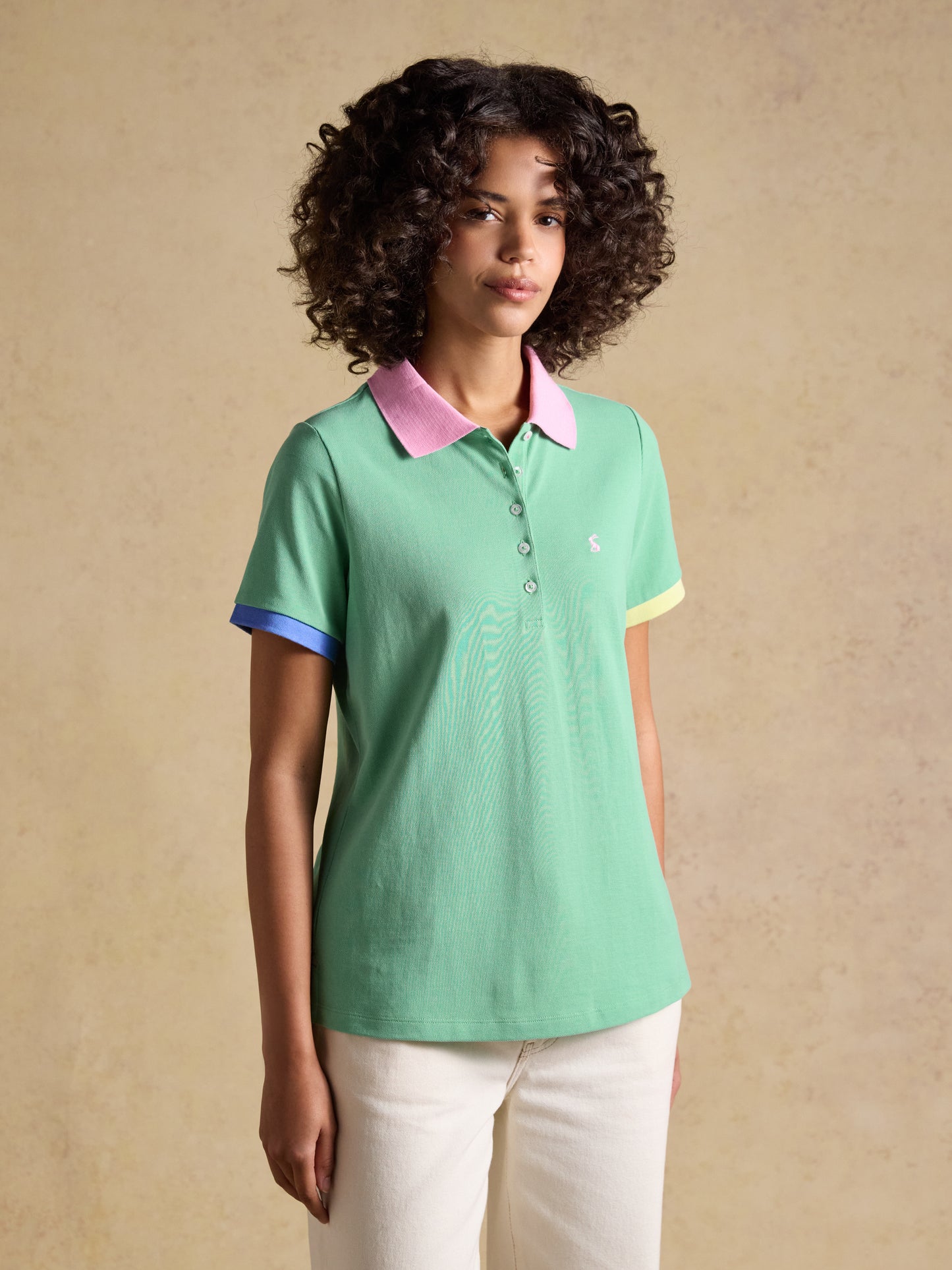 Joules Women's Woody Cotton Pique Short Sleeve Polo Shirt