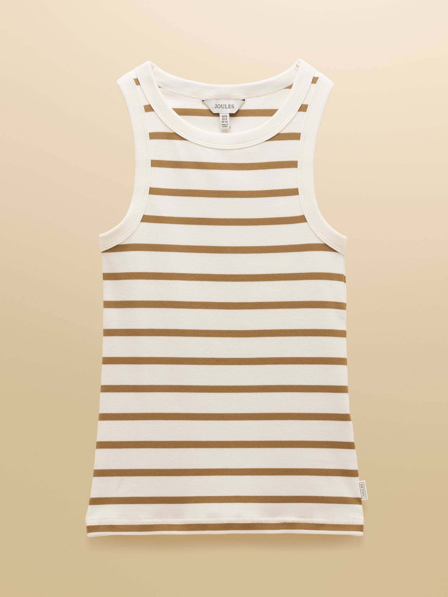 Joules Sofia Ribbed Cotton Rich Jersey Vest