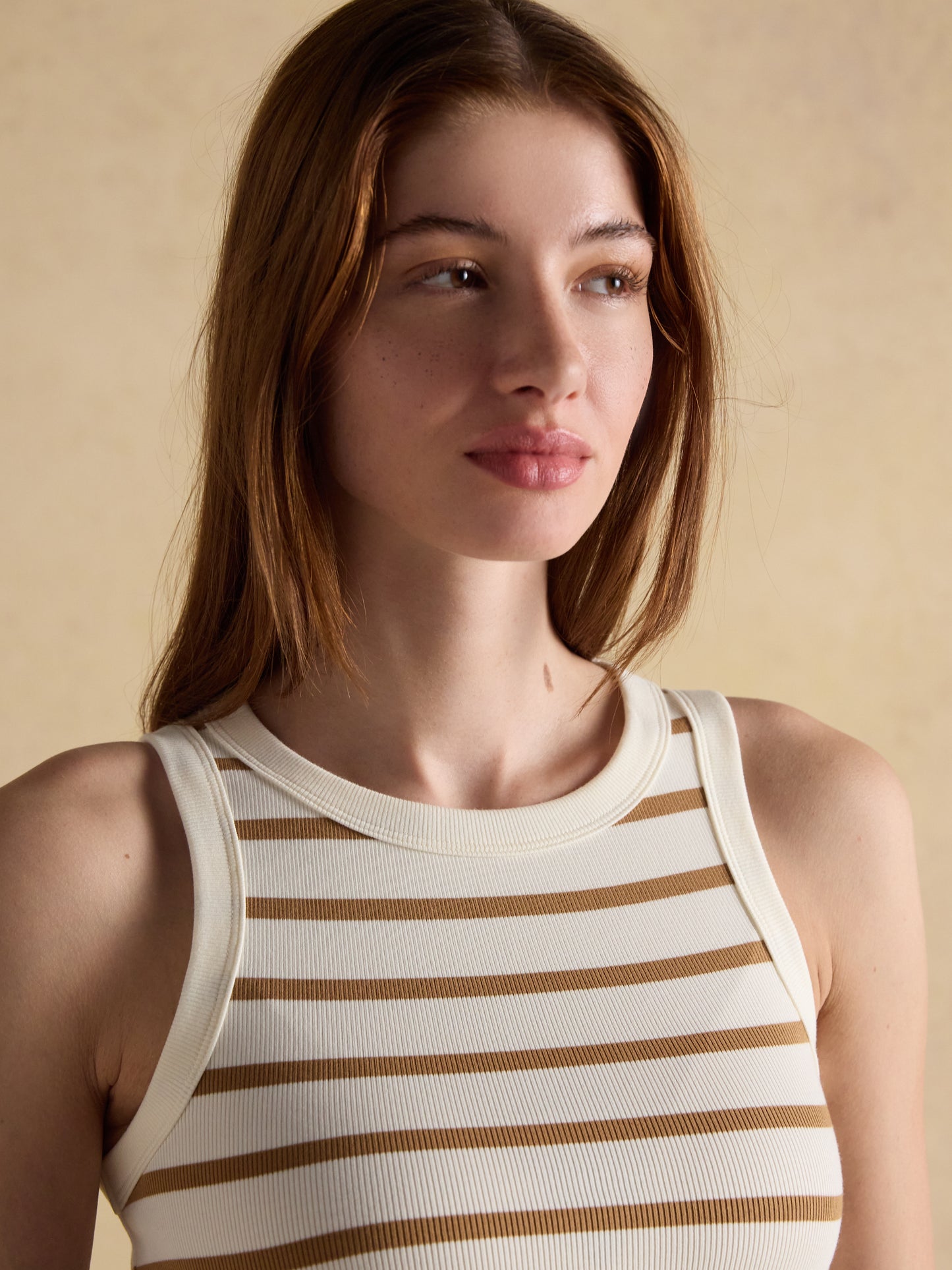 Joules Sofia Ribbed Cotton Rich Jersey Vest