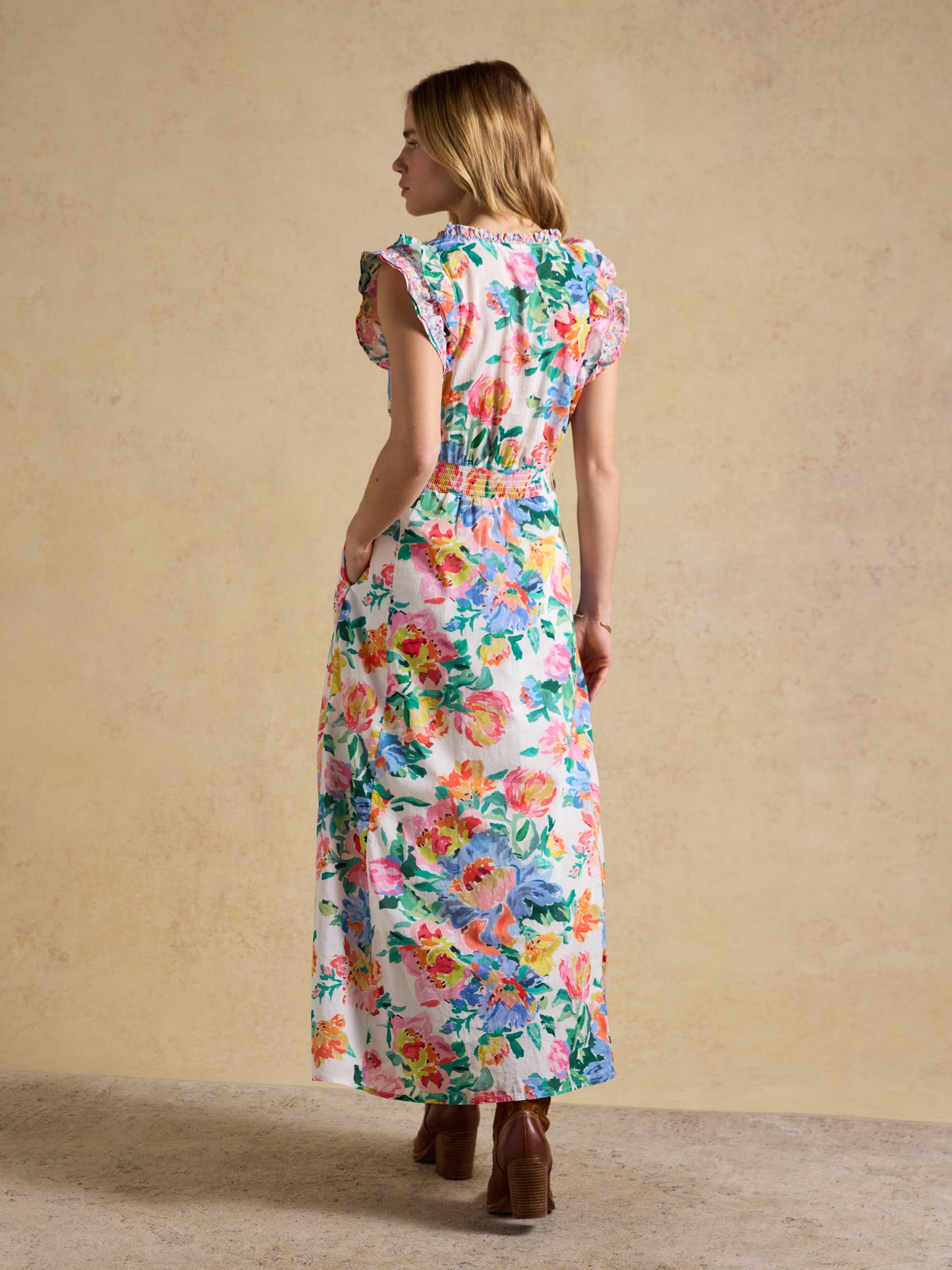 Joules Samantha Woven Maxi Dress