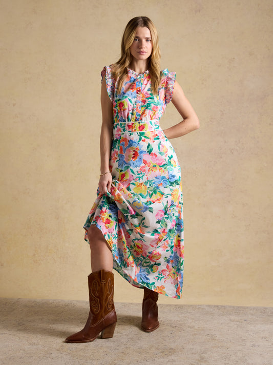 Joules Samantha Woven Maxi Dress