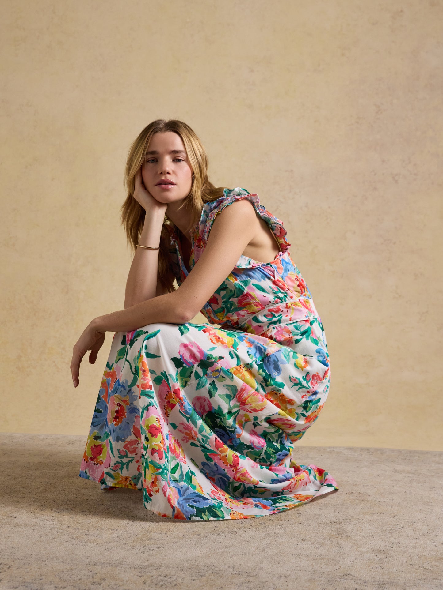 Joules Samantha Woven Maxi Dress
