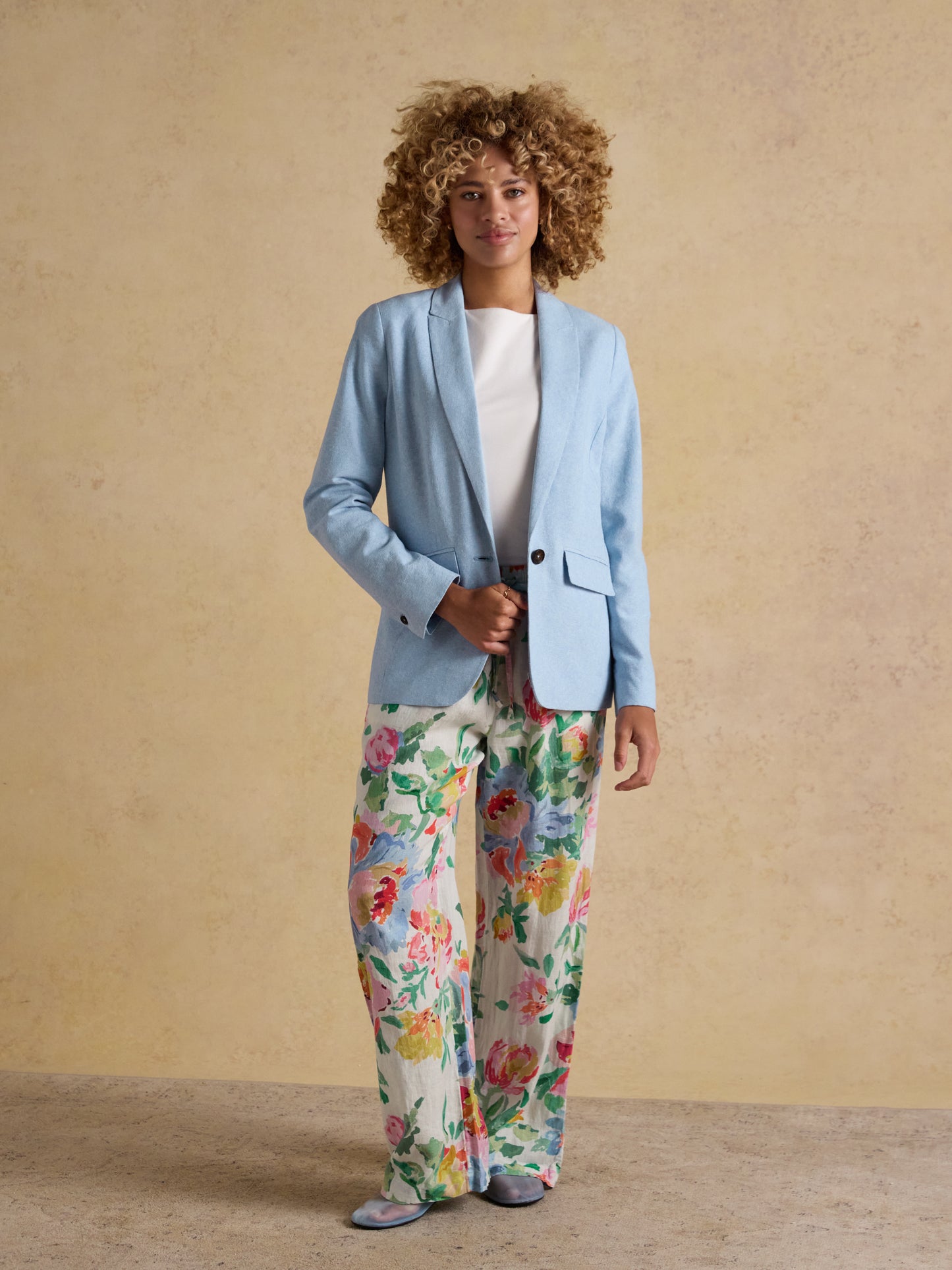 Joules Linen Blend Blazer