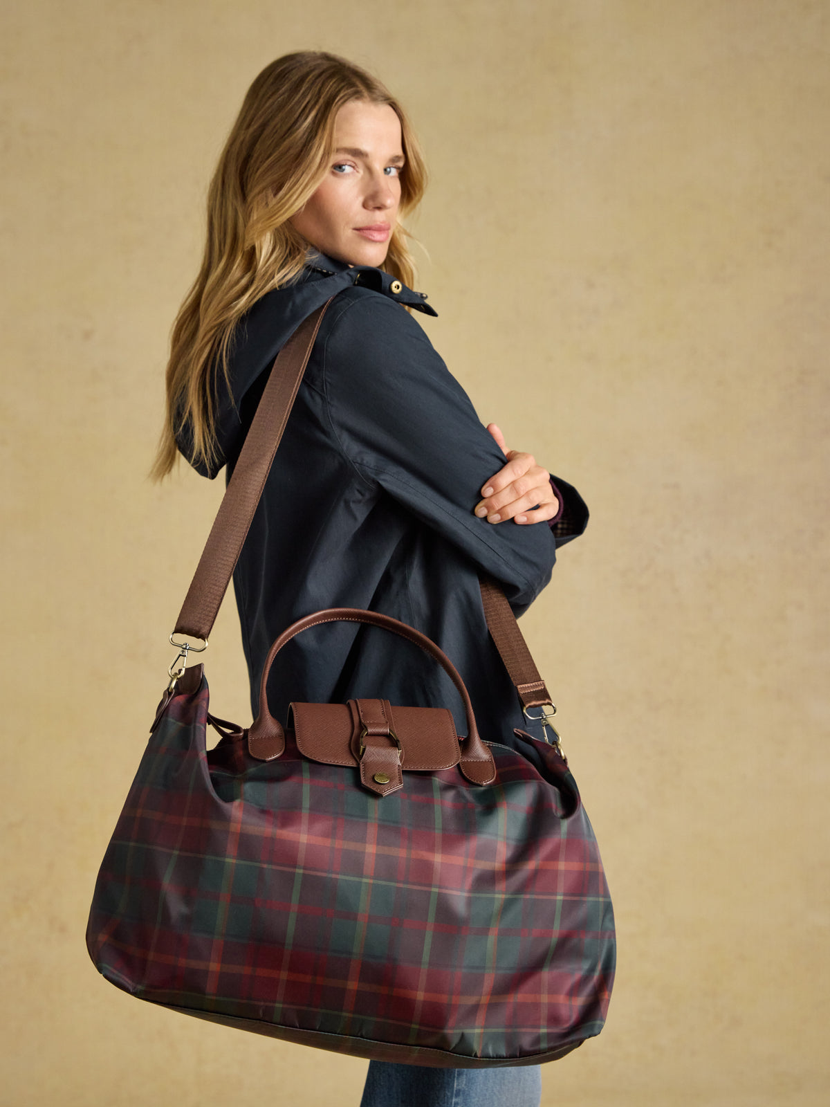 Joules Large Zip Top Weekend Holdall Bag