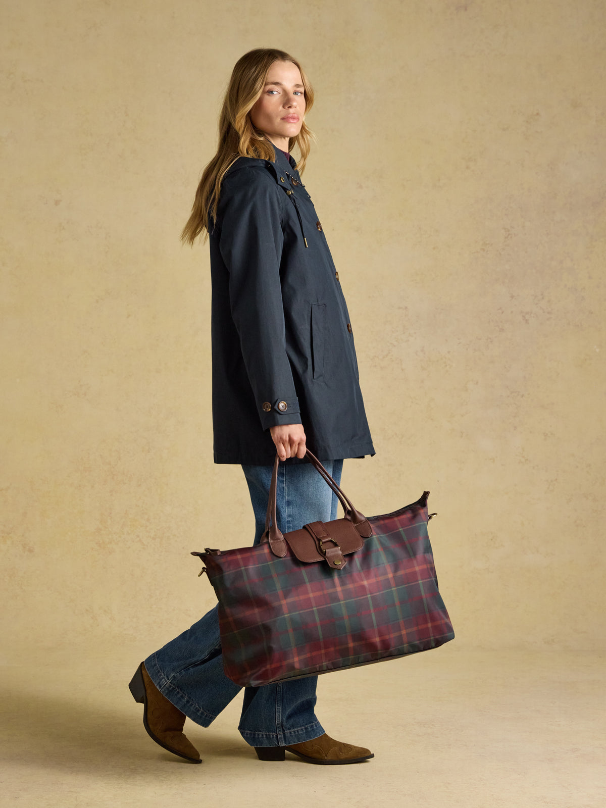 Joules Large Zip Top Weekend Holdall Bag