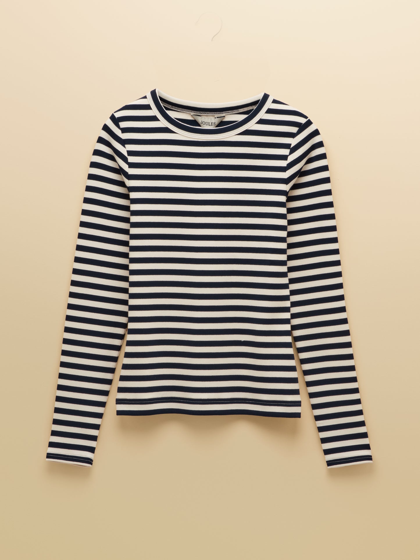 Joules Sophie Long Sleeve Ribbed Fitted Top