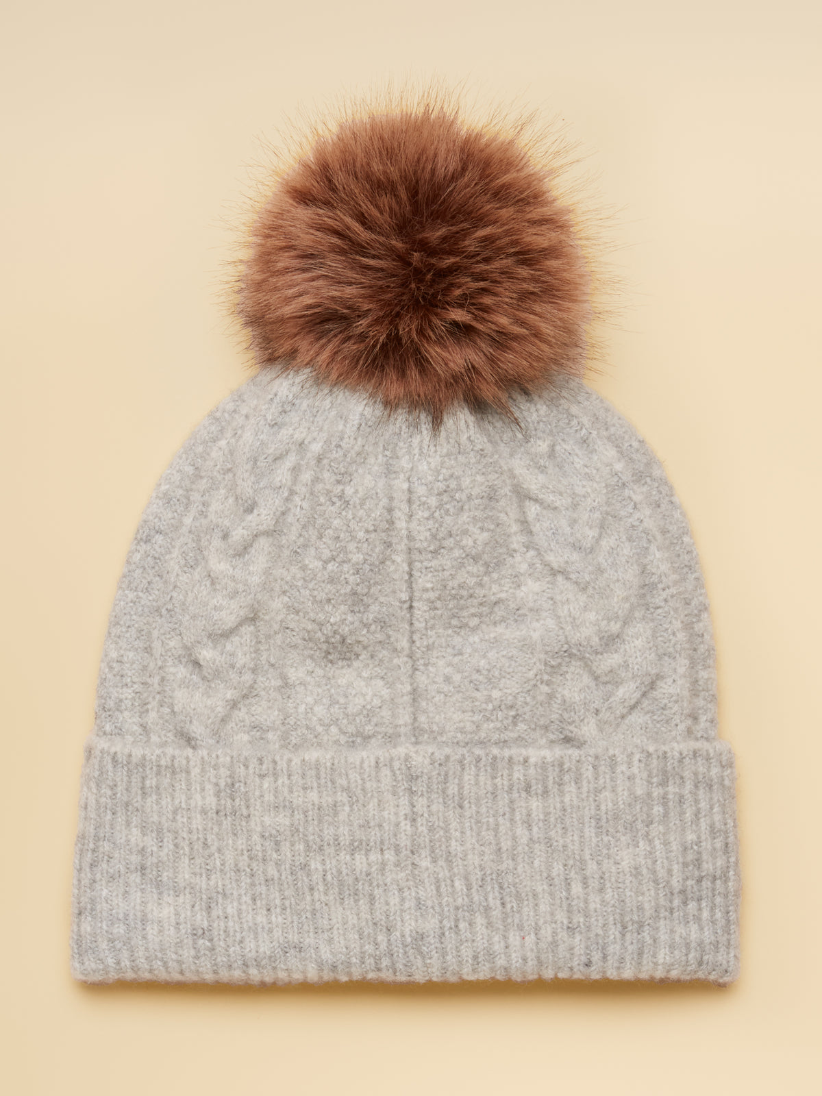 Joules Cable Bobble Hat