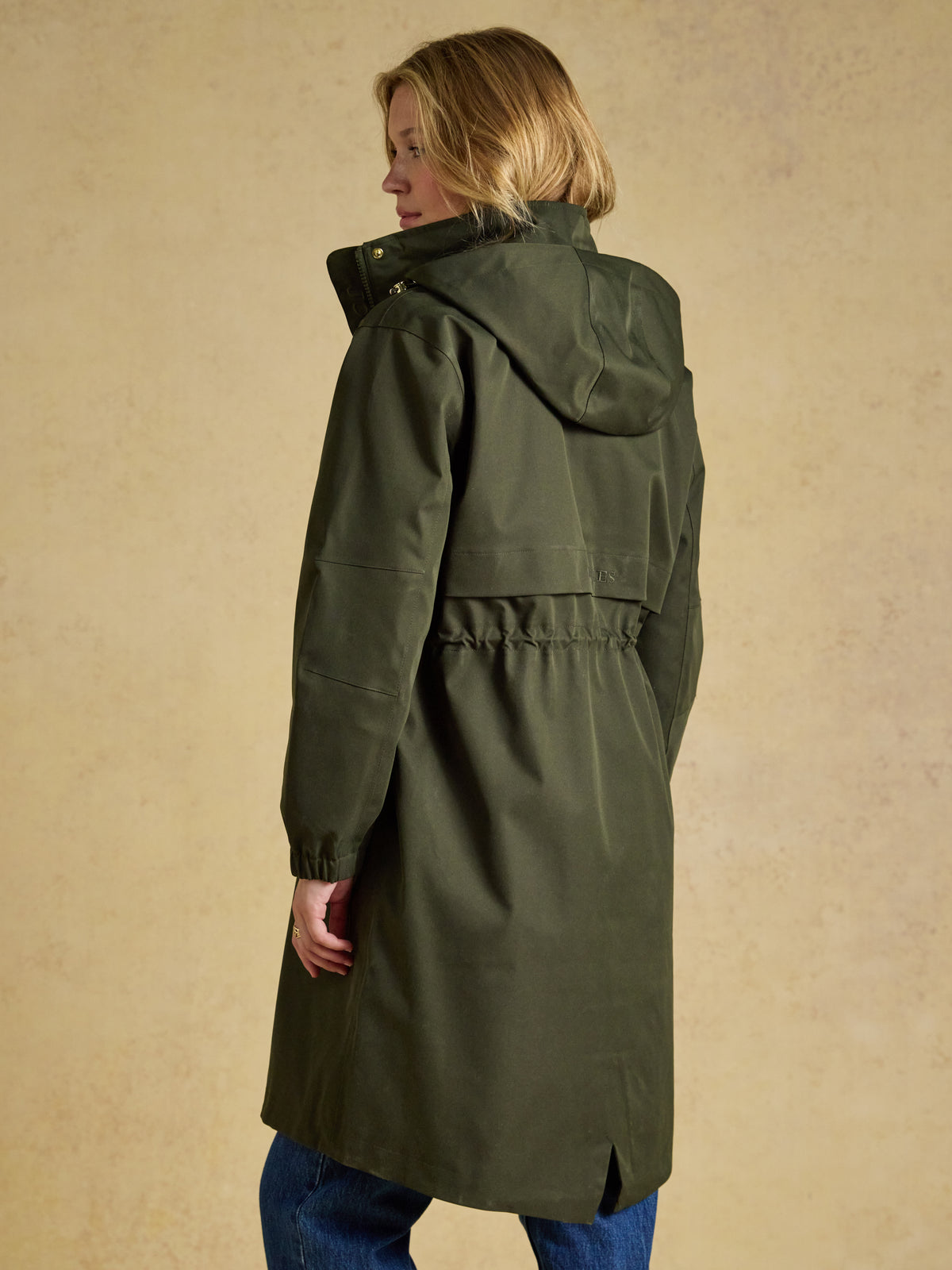 Joules Stormwell Waterproof Longline Raincoat with Hood