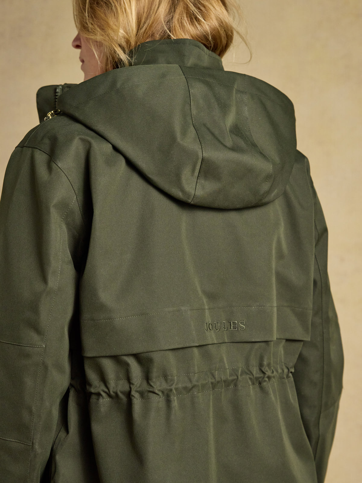 Joules Stormwell Waterproof Longline Raincoat with Hood