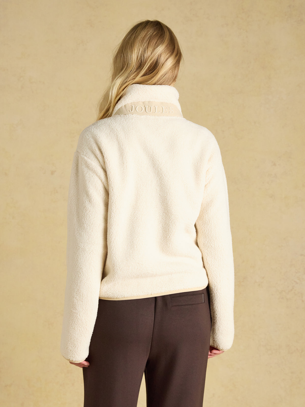 Joules Women's Cropped Quarter Zip Fleece