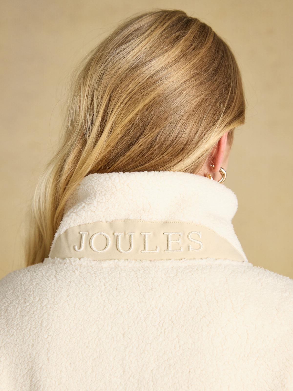 Joules Women's Cropped Quarter Zip Fleece