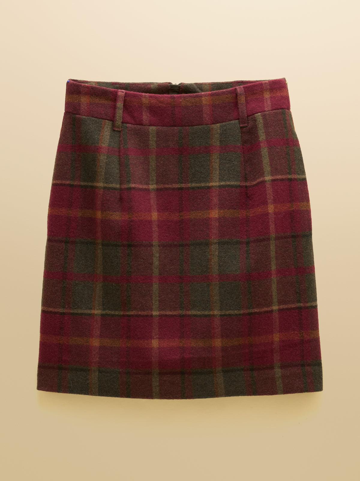 Joules Bramble Short Tweed Wool Blend Skirt
