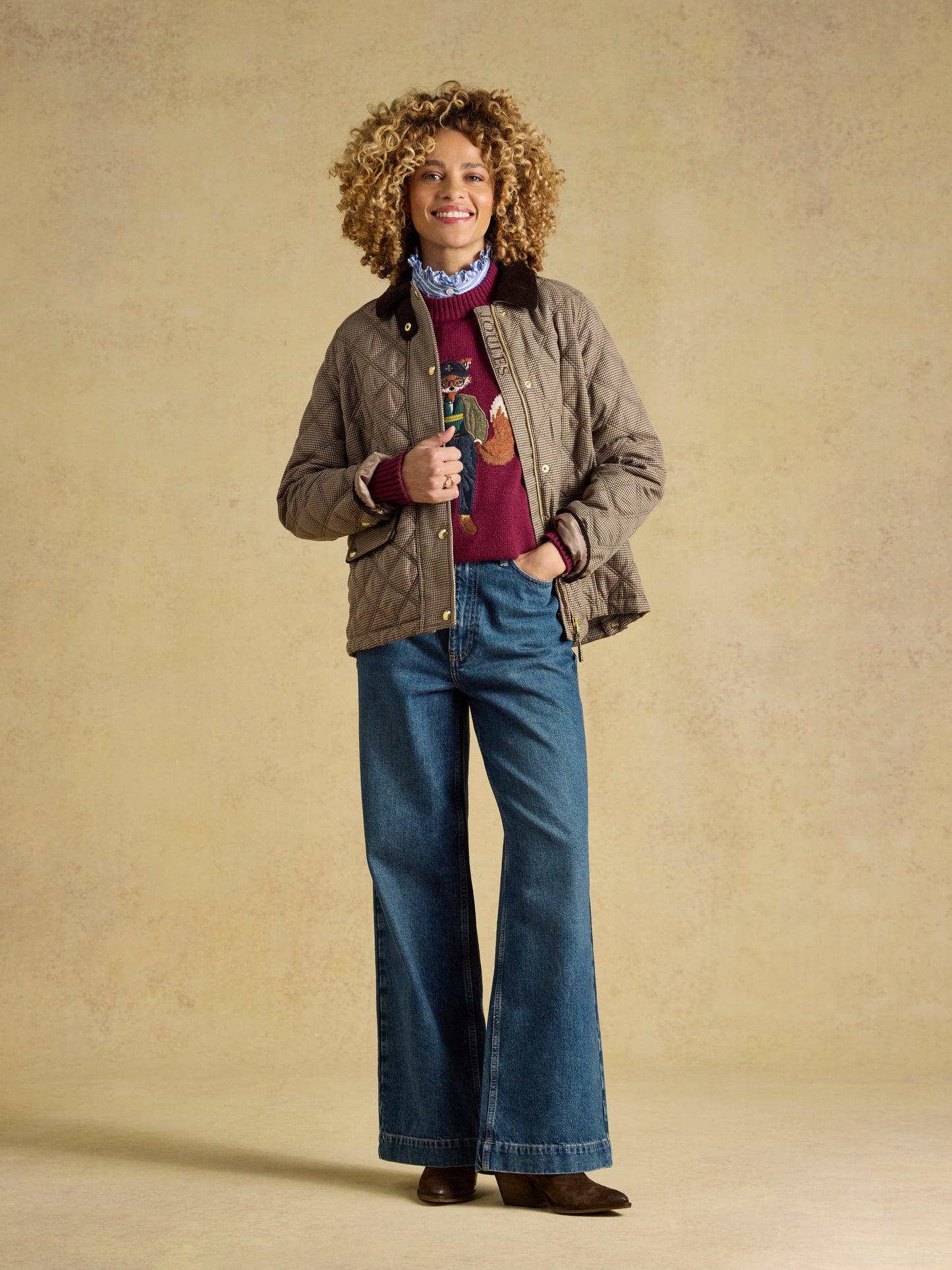 Joules Women's Harrogate Diamond Quilted Jacket