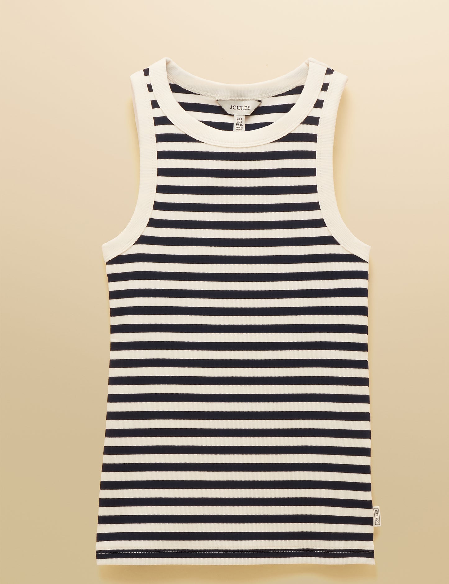 Joules Sofia Ribbed Cotton Rich Jersey Vest
