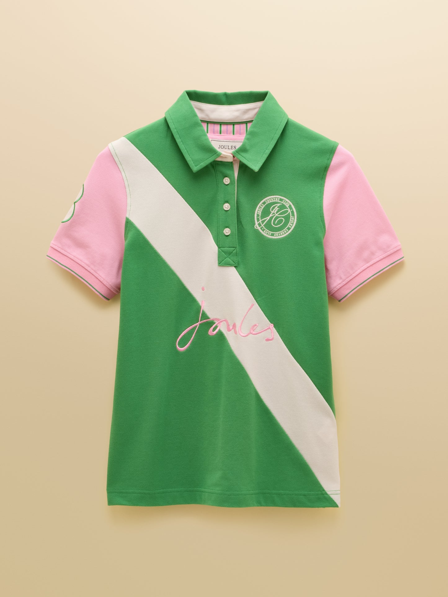 Joules Beaufort Embroidered Short Sleeve Polo Shirt