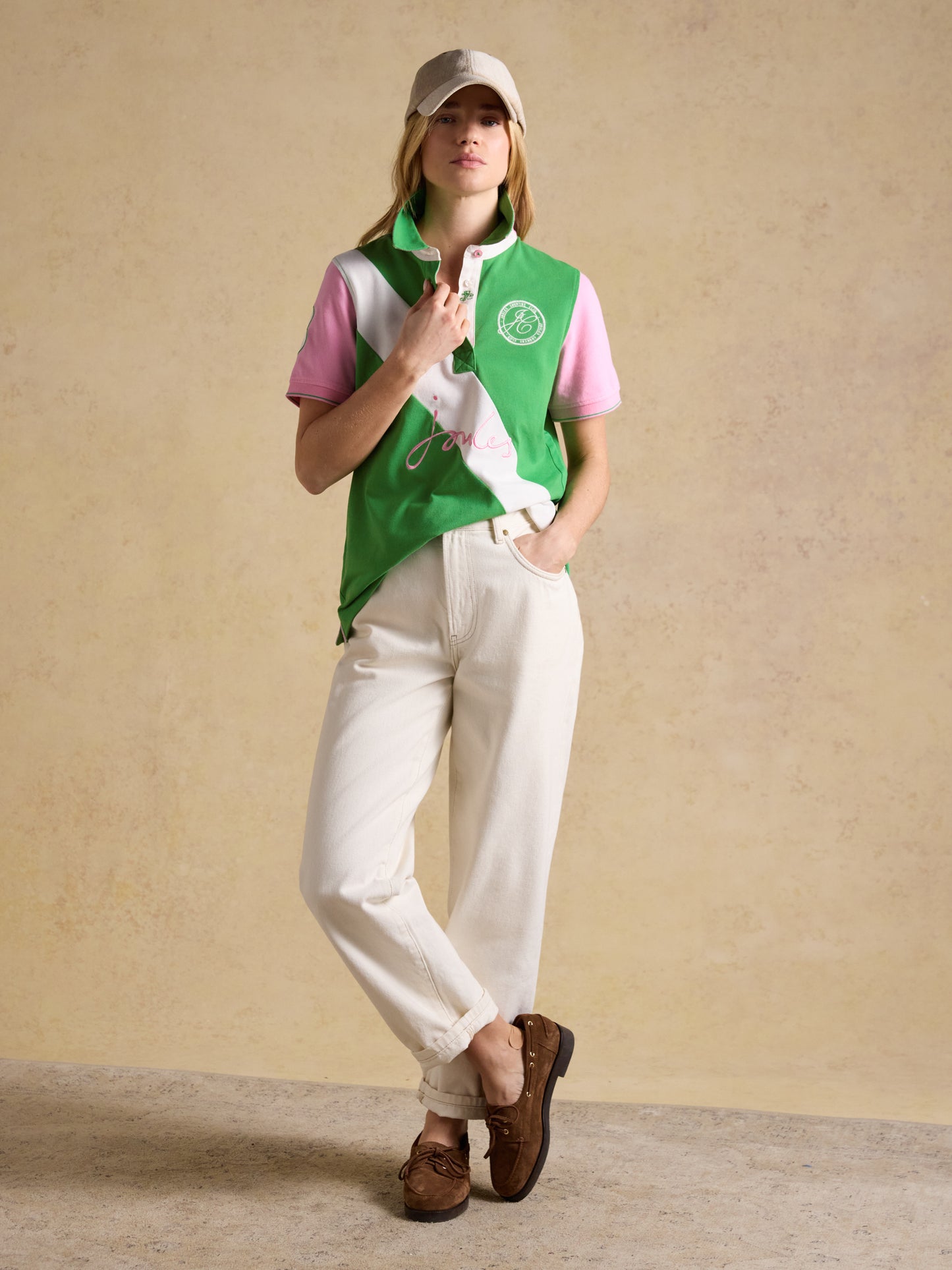 Joules Beaufort Embroidered Short Sleeve Polo Shirt
