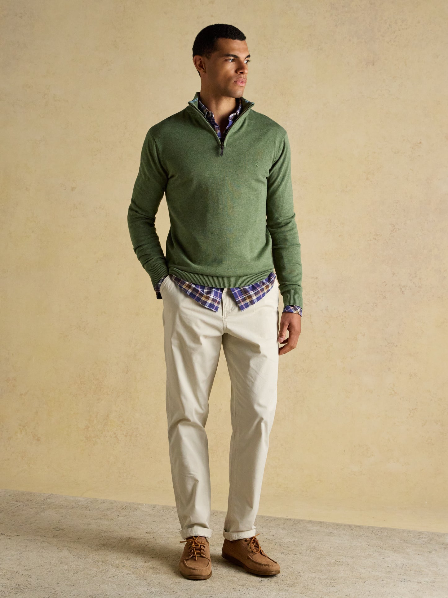 Joules Hillside Quarter Zip Funnel Neck Jumper