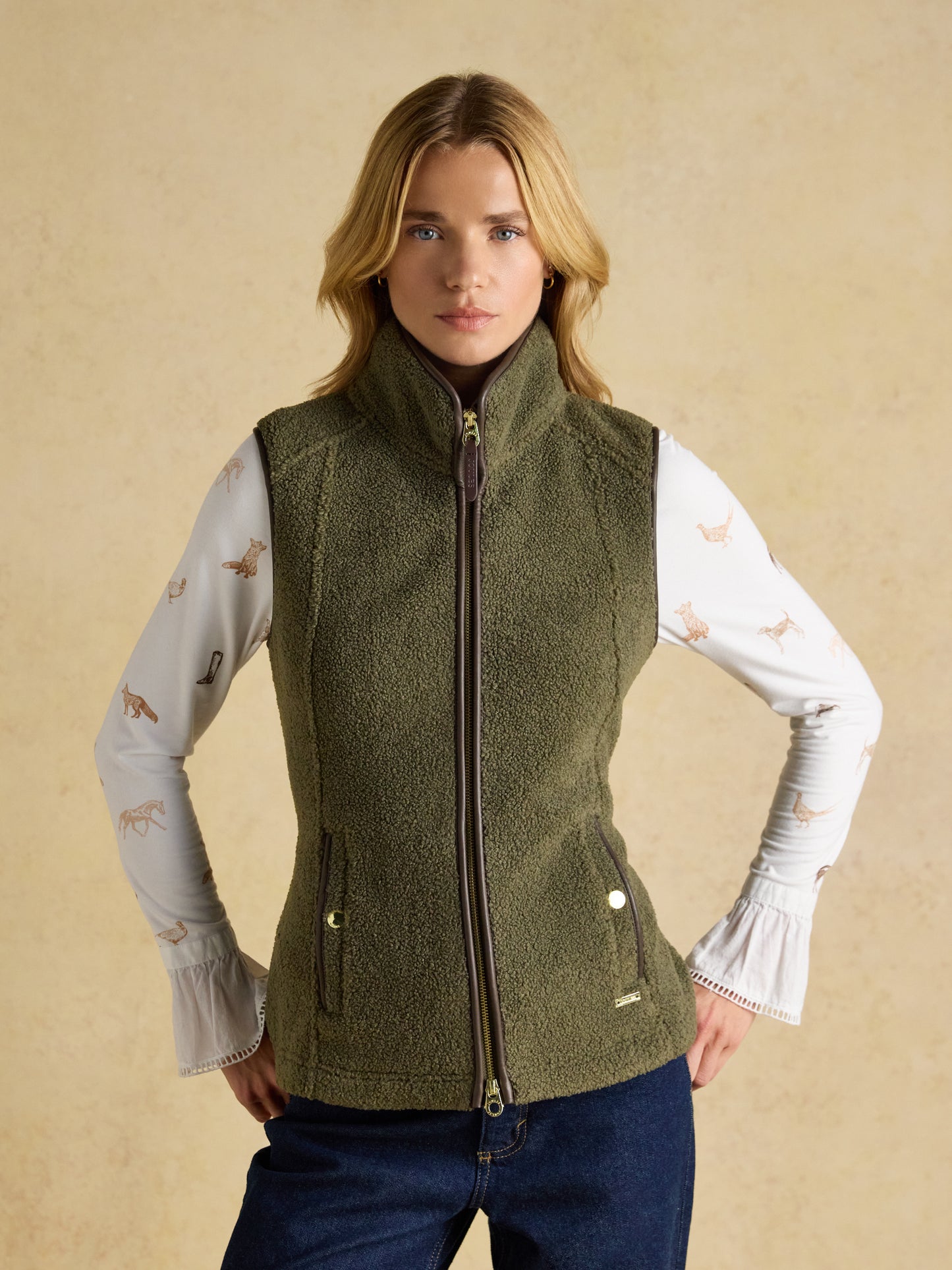 Joules Women's Borg Heritage Fleece Gilet