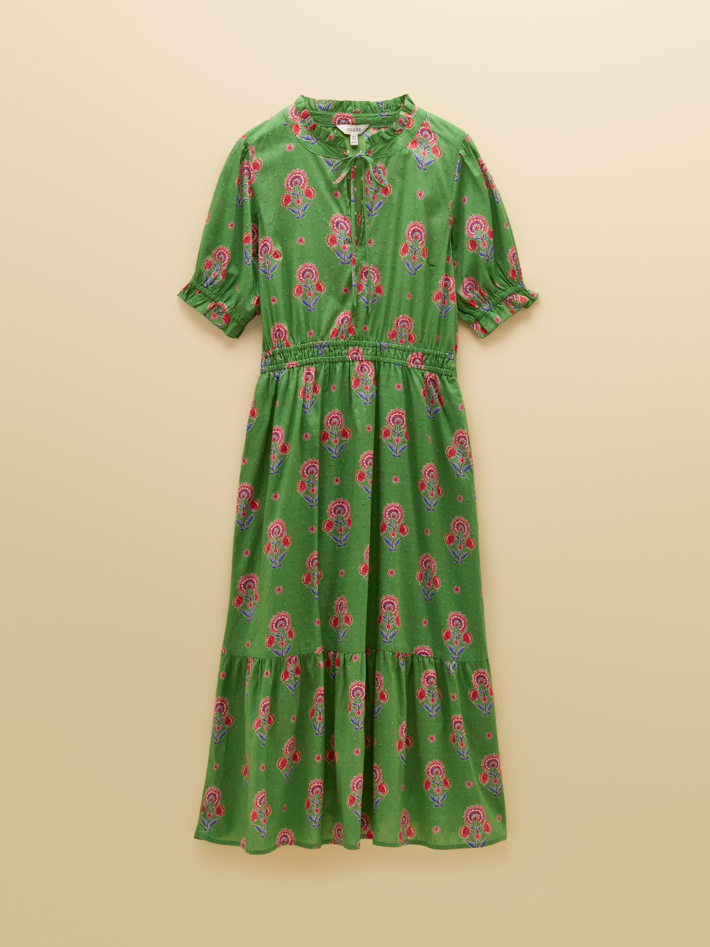 Joules Larissa Tie Neck Midi Dress