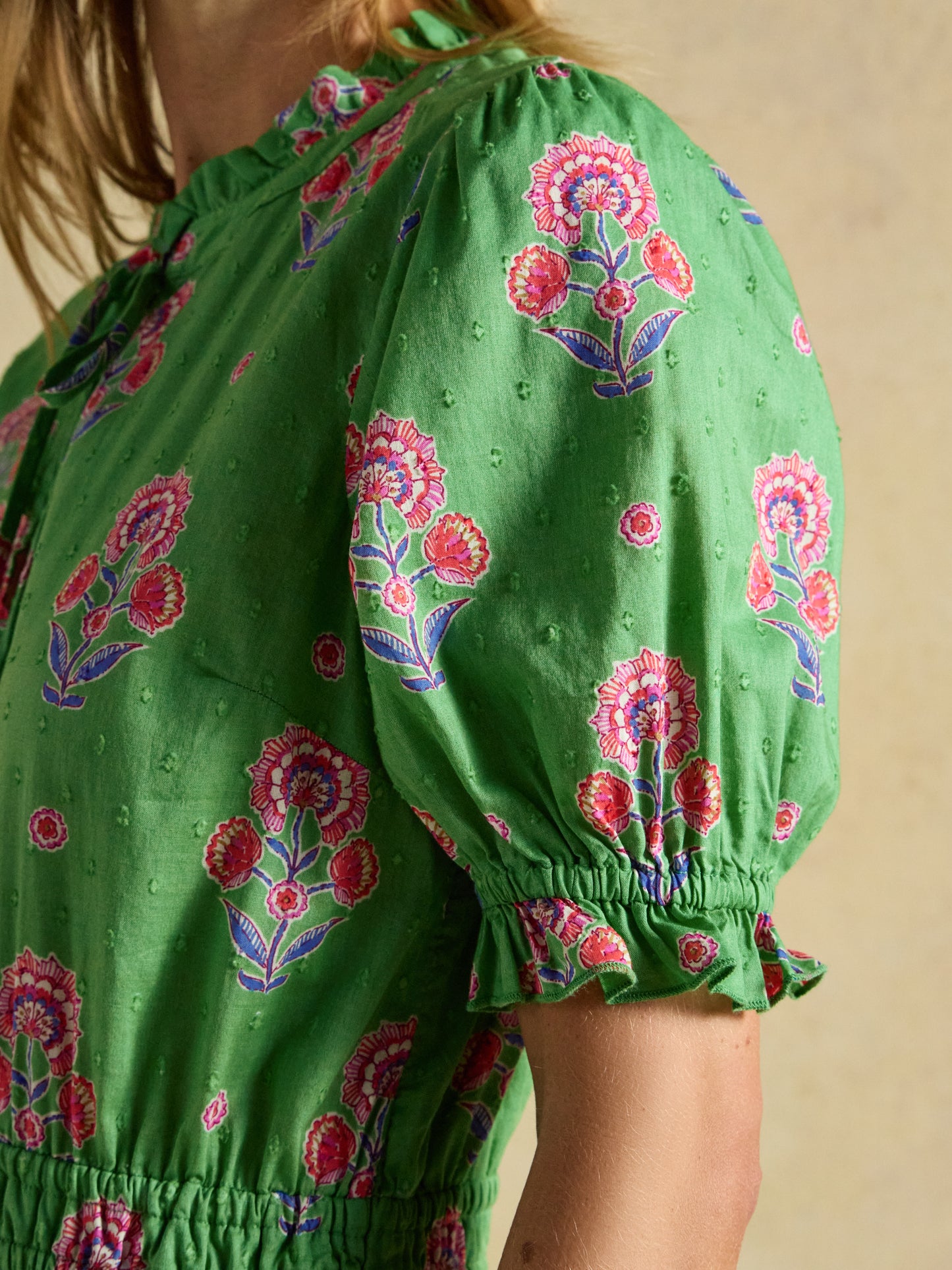 Joules Larissa Tie Neck Midi Dress